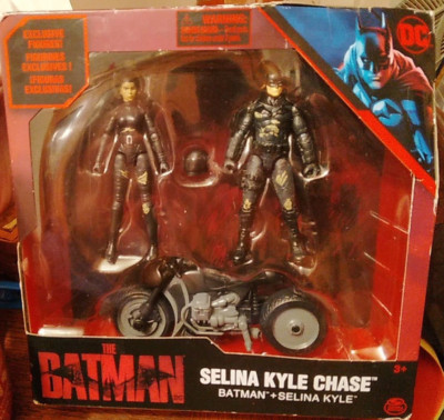 *NEW* THE BATMAN & SELINA KYLE CHASE Action Figures and Motorcycle 2022 DC
