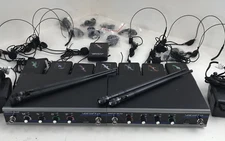 x2 VocoPro DIGITAL-QUAD-B 4CH, Wireless Headset & Mic Systems & Carry Bag