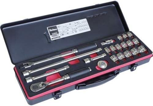 ko-ken Koken 3286Z Z-EAL 3/8" (9.5mm) Socket Wrench Set of 21 Tools w/Case NEW - Picture 5 of 6