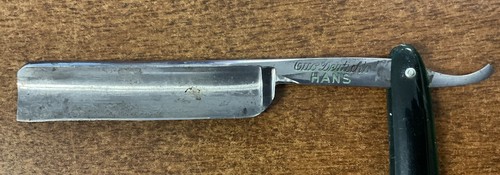 Otto Deutsch’s Hans Germany Dark Translucent Green Handle Straight Razor w/Box - Picture 3 of 8