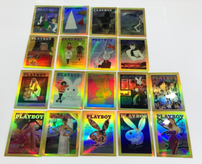 1995 PLAYBOY 40 YEARS CHROMIUM CARD SERIES 2 18-REFRACTOR CARD