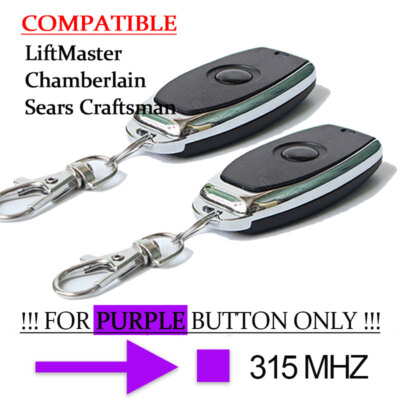 2PCS For Sears Craftsman 139.53753 Garage Door Opener remote transmitter 315mhz