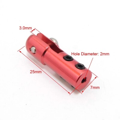 2x Metall-Servo Ruder Arme Verbindung Krawatte Stab Ende Gabelkopf / For RC-Boat