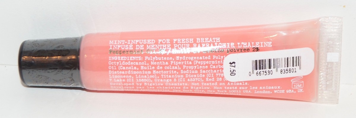 c.o. bigelow 3 pack mentha lip tint pink mint 3 BATH & BODY WORKS LIPLICIOUS CO BIGELOW PINK MINT MENTHA LIP TINT SHINE GLOSS