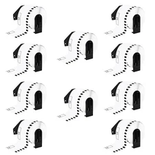 10 Roll 62mm CONTINUOUS Compatible for Brother DK2205 Labels w Frame QL700 500