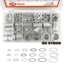 570 Pieces 18 Sizes Oil Drain Plug Gaskets Assortment Kit,Oil Crush Washers HOT