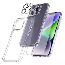 For iPhone 15 Pro Max Shockproof Case &Screen Protector & Camera Len