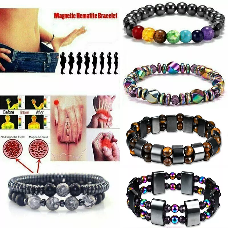 7 Chakra Healing Therapy Bracelet Arthritis Hematite Weight Loss
