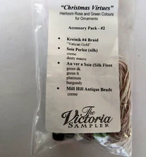 Victoria Sampler  Accessory Pack ONY for  CHRISTMAS VIRTUES #2