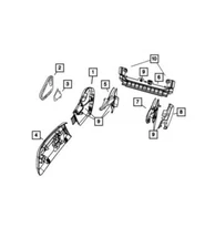 Genuine Mopar 2007-2012 Jeep Liberty Seat Adjuster Shield Driver Seat 1FY631DVAA