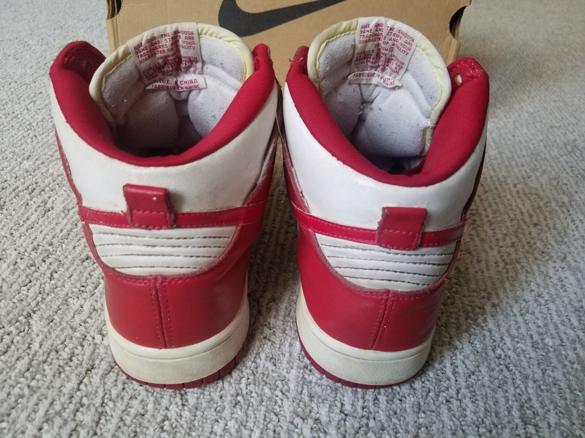 Nike Dunk High 'St. John' Varsity Red Men's Size 9.5 Vintage Nike Dunk High 'St. John' Varsity Red Men's Size 9.5 Vintage