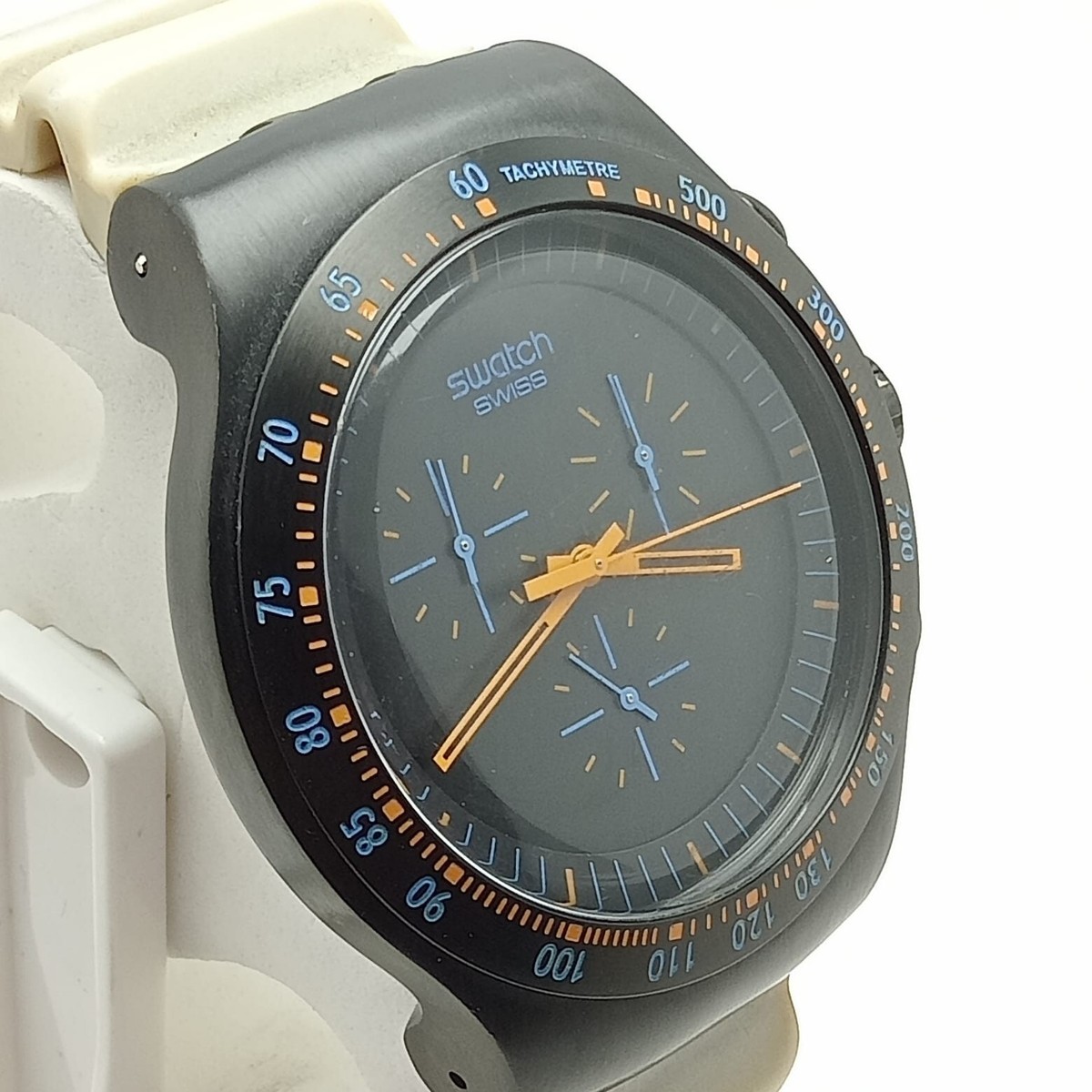 Swatch Irony Swiss Quartz Chronograph V8 Black Dial Sports