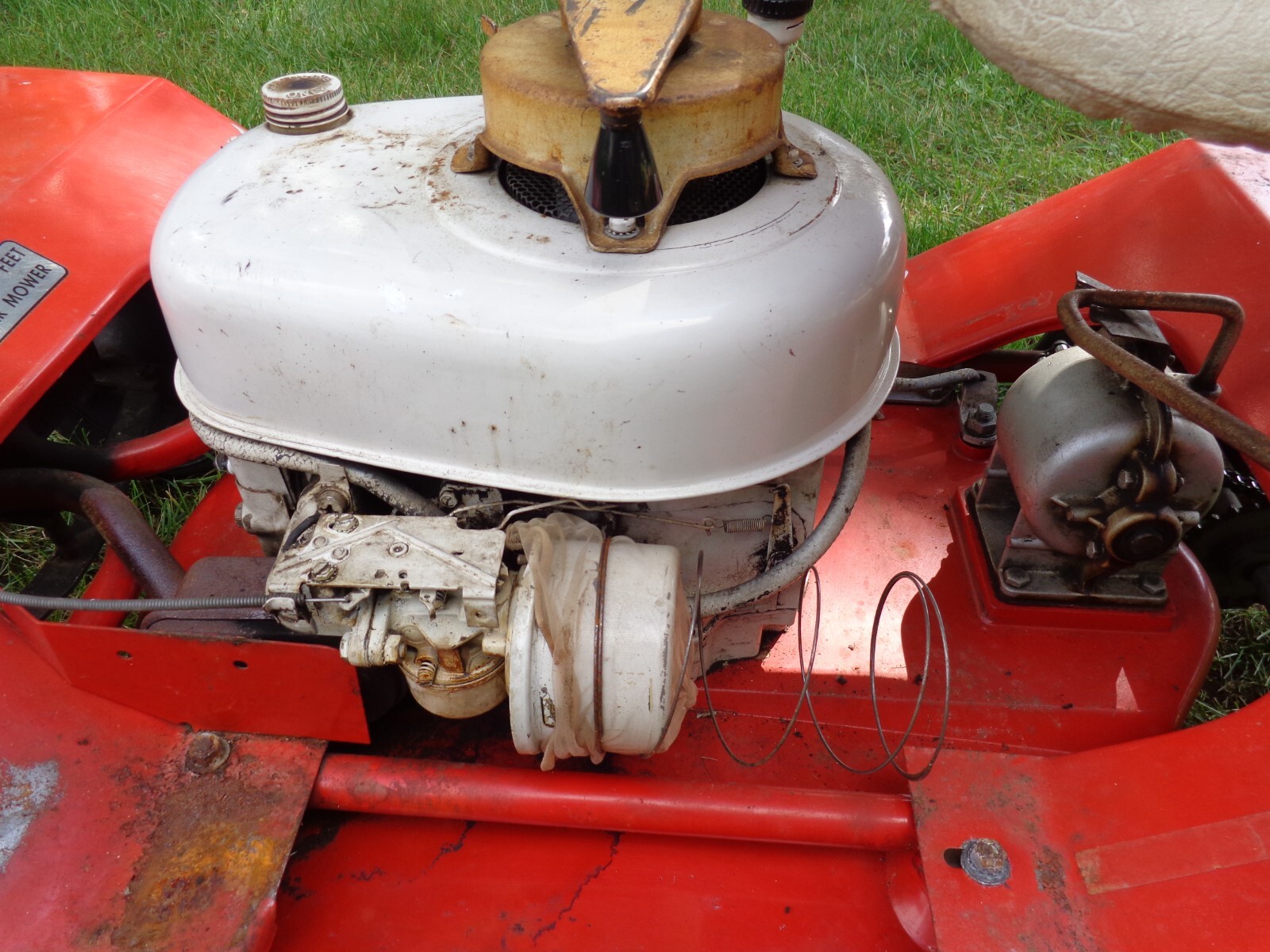 Vintage Collectors Sears Craftsman 1957 5 HP Riding Lawn Mower All