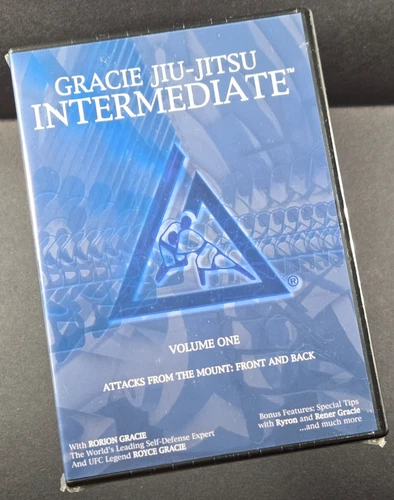 Gracie Jiu-Jitsu - Intermediate - Vol. 1 - Vol. 2 - Vol. 3 - 2006 - 3 DVD - NEW