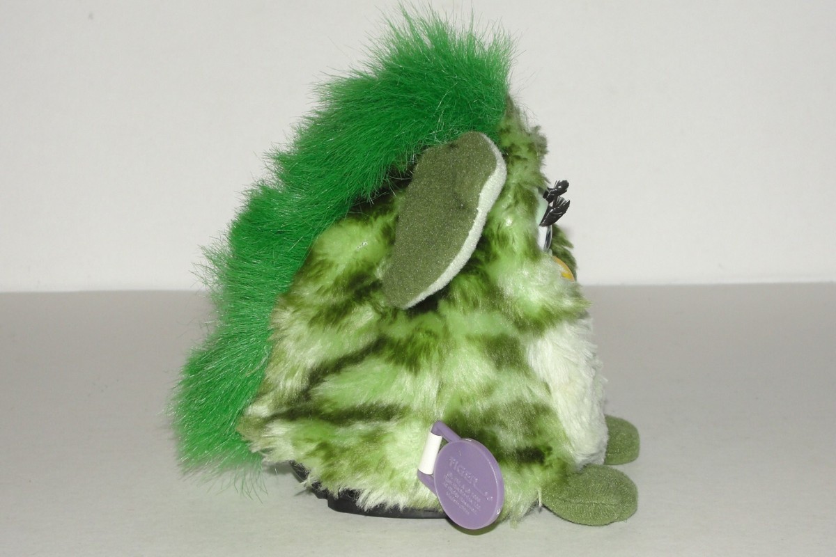 Furby 緑色ぬいぐるみ Vintage 1998 Frog Green Furby w/ Green