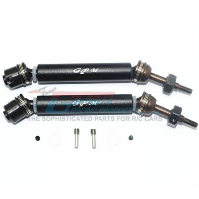NEW GPM Racing Harden Steel Rear Axle Black with Alloy Body : Rustler 4x4 VXL
