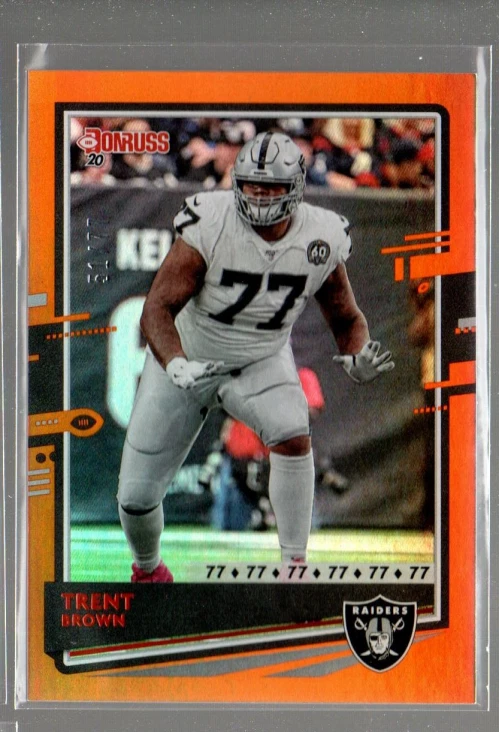 2020 Donruss Jersey Number 202 Trent Brown 77 eBay