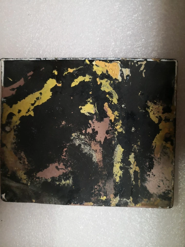 Letrero Esmaltado De Colección Número 34 Porcelana Azul Casa Puerta Calle Placa Metal Estaño Foto 3 de 4