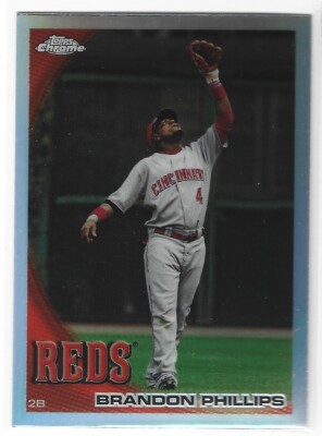 BRANDON PHILLIPS 2010 TOPS CHROME REFRACTOR REDS S4