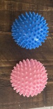 2 Spiky Massage Balls Plantar Fasciitis Ankle Foot Tight Sore Muscle Pink Blue