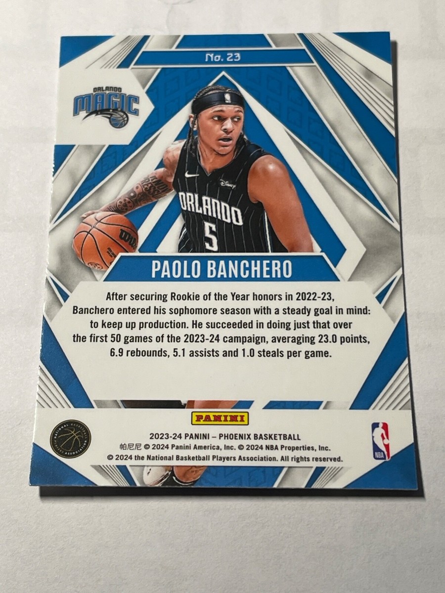 2023-24 Panini Phoenix Paragon Paolo Banchero #23 | eBay
