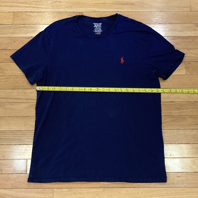 Polo Ralph Lauren Shirt Adult Large Blue Short Sleeve Basic