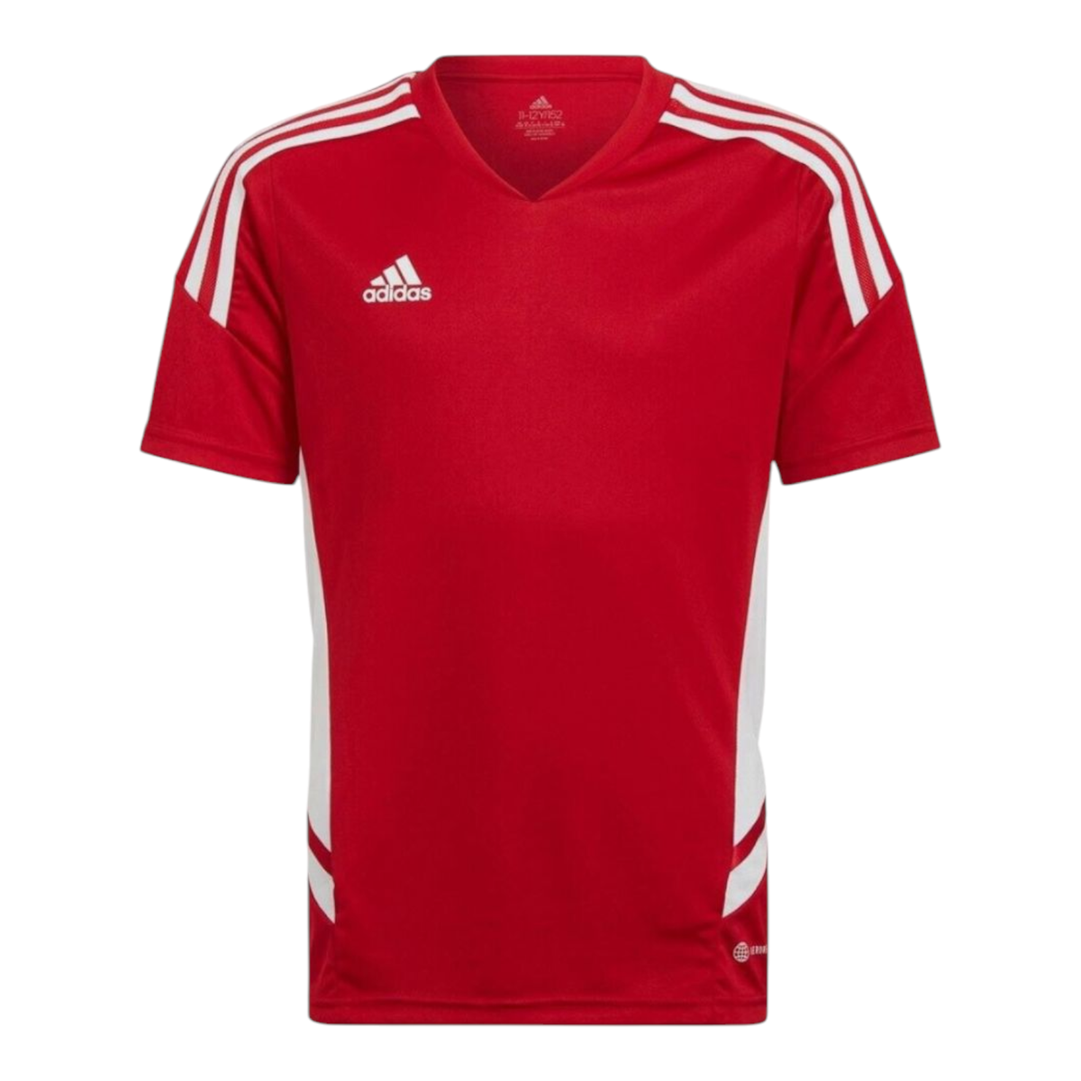 Adidas Condivo 22 Boys' Soccer Jersey Top Red White Youth Size L