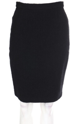 Max Mara Pencil Skirt Virgin Wool I 40 = D 36 black