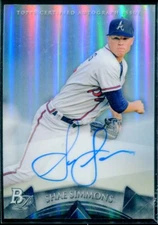 2014 Bowman Platinum Prospect Autographs #APSS Shae Simmons Rookie Card RC 