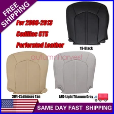 2008 to 2013 For Cadillac CTS Driver/Passenger Bottom Perfor Leather Seat Cover