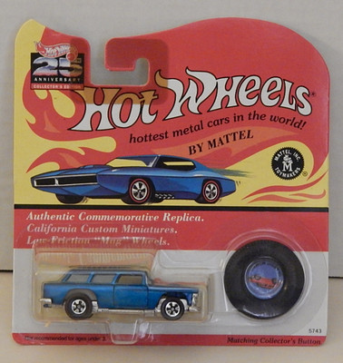 1955 Chevy Nomad Station Wagon Metallic Aqua Hot Wheels Classic 25th Anniversary