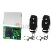 DC6-24V 433Mhz Wireless 2-Way Universal Remote Control Switch For Rolling Door