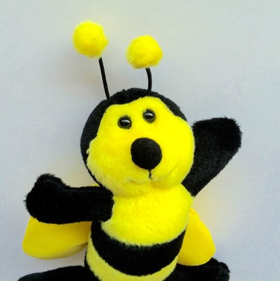 SOFT & CHEERFUL HONEYBEE/BEE KEY CHAIN Colorful/Handy/Practical 4''x 5'' NWT L@@K!