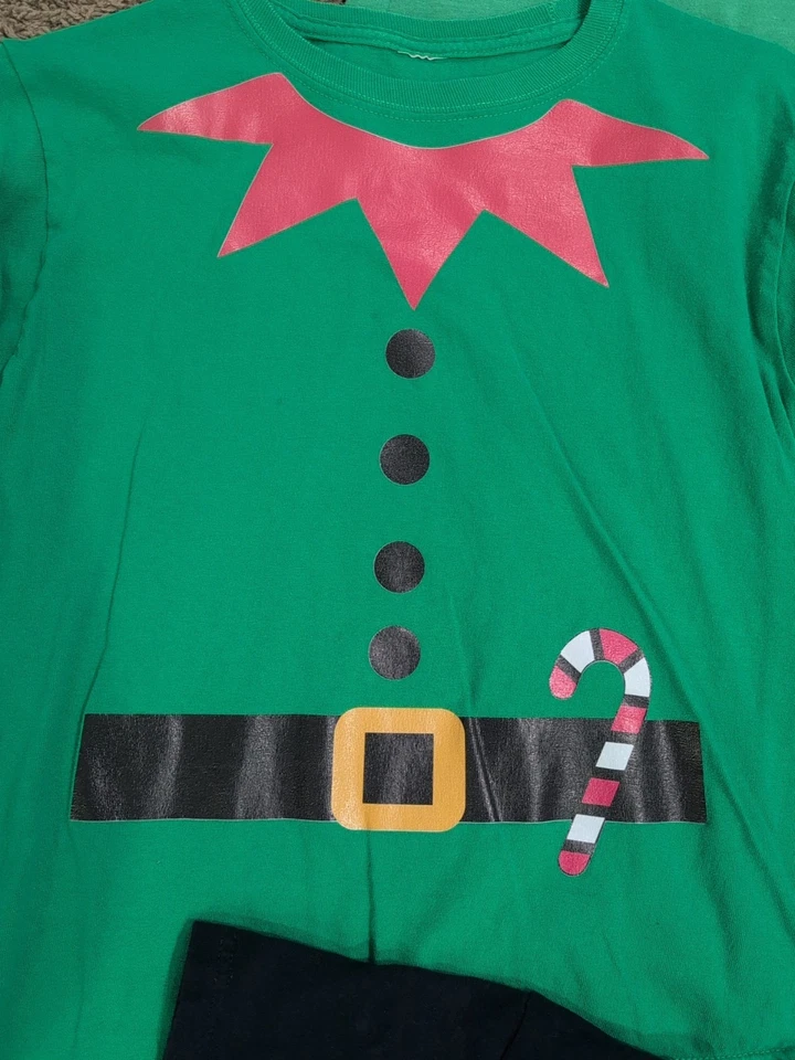 Boys Christmas Lot Buddy The Elf Darth Vader Minions Polar Express Elf LS Medium - Image 4 of 4
