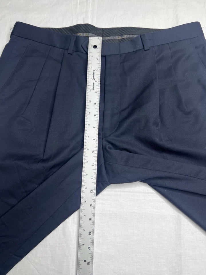 PANTALONES DE VESTIR LAUREN RALPH LAUREN ETIQUETA VERDE HOMBRE AZUL OSCURO P 34W / 32L Foto 3 de 4
