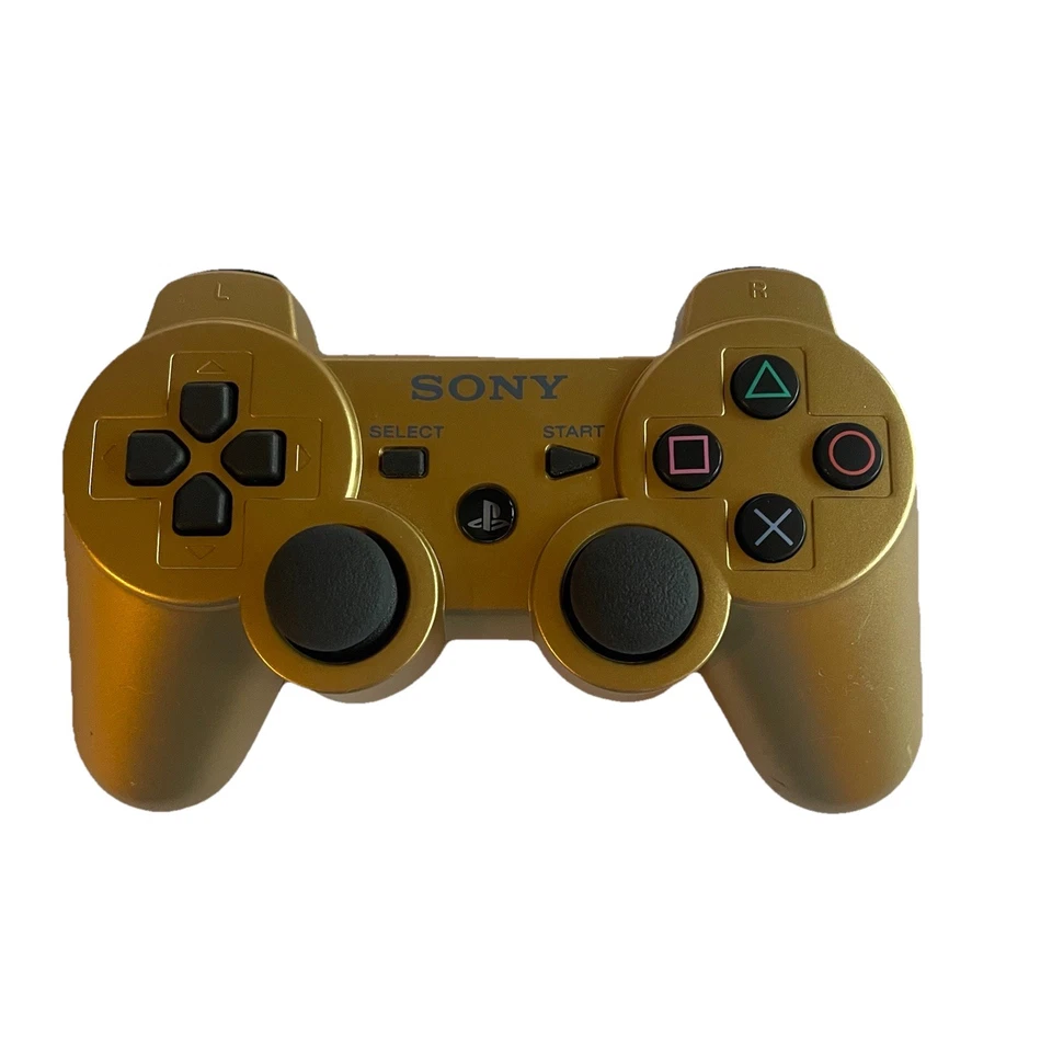 Mando Original Sony Playstation 3 PS3 DualShock 3 DORADO COMO NUEVO Foto 2 de 4