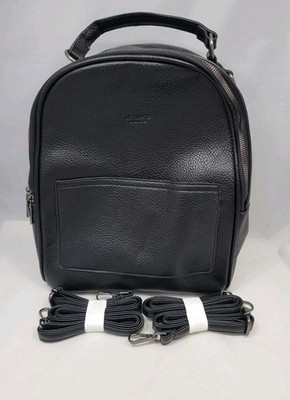 black faux leather backpack large Gun in Adjustable shoulder straps with buckle ULTIMATE DANCE Large Shoes Bag/Backpack