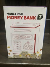 Electronic ATM Safe Piggy Bank for Kids - Real Money Savings Coin Bank with Code