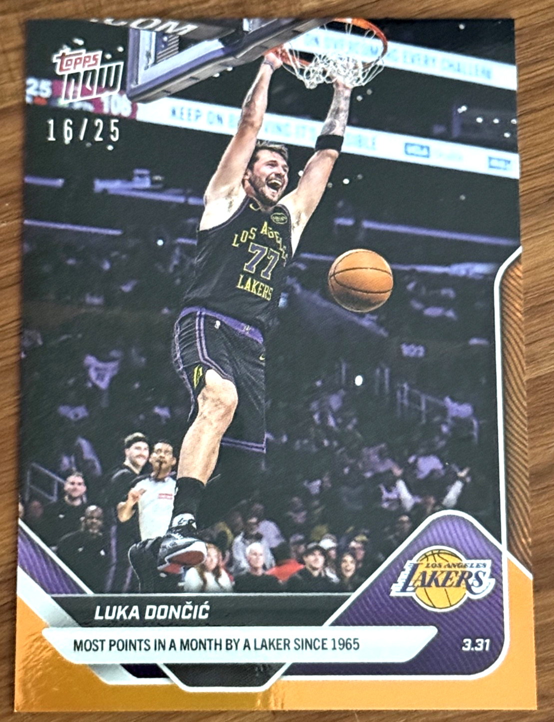 2025-26 Now Luka Doncic #234 Orange /25