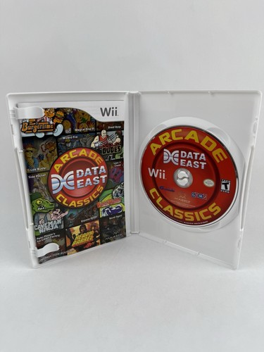 Data East Arcade Classics (Nintendo Wii, 2009) - CIB + Manual Clean Disc Tested - Photo 3/5