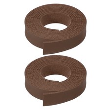 2 Pcs Faux Suede Leather Strap 12mm x 1.1 Yard Leather String Cord, Brown