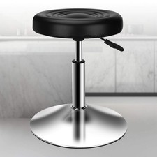 Round Modern Barber Chair Salon Chair Height Adjustable Cashier Front Desk Ba...