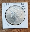 1922 US Peace Silver Dollar $1 Unc Uncirculated Details