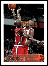 Clyde Drexler 1996-97 Topps #192 Rockets NBA READ FREE SHIPPING AutographDen
