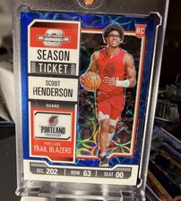 Scoot Henderson Rookie Card RC 2023 Contenders Optic Season Ticket Blue /45 💎
