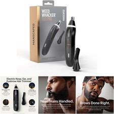 Electric Nose Ear Eyebrow Hair Trimmer LED Spotlight Waterproof Rechargeable