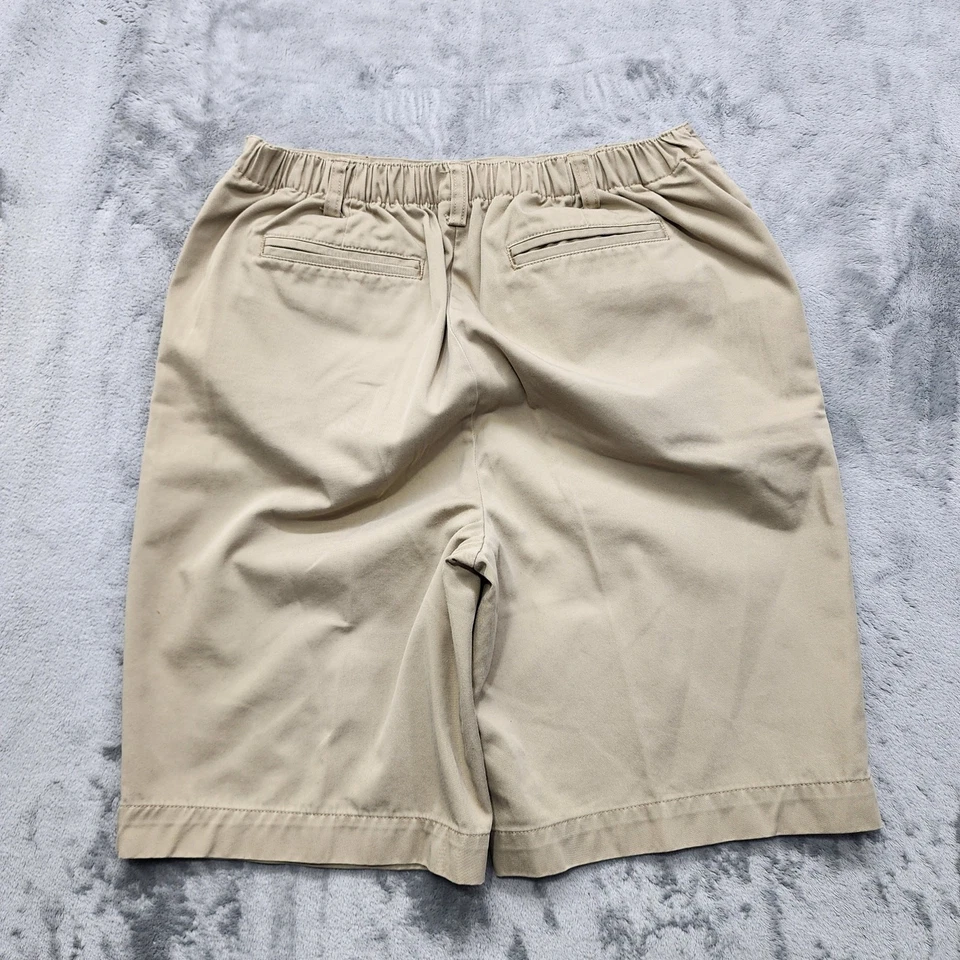 Pantalones Cortos Lands End Para Mujer 10 Caqui Tostado AJUSTADO 3 Bermudas Chinas de Tiro Alto Preppy Informales Foto 3 de 4