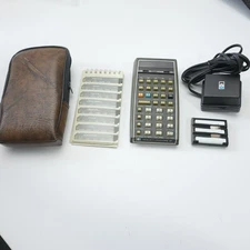 Hewlett Packard HP 67 Scientific Calculator + OEM Power Supply & Case (Vintage)