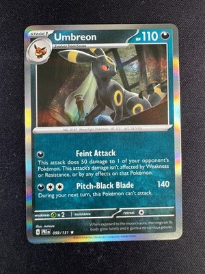 Umbreon 059/131 Prismatic Evolutions Rare Holofoil Near Mint