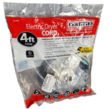 Appliance Accessories Electric Dryer Cord 4ft 10/4 30A 125/250V 4-Prong
